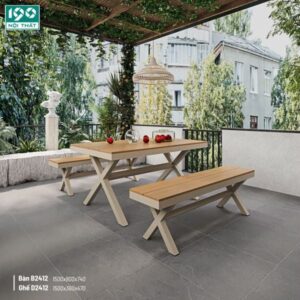 Bàn ghế ngoài trời BNT2412