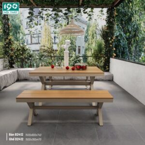 Bàn ghế ngoài trời BNT2412